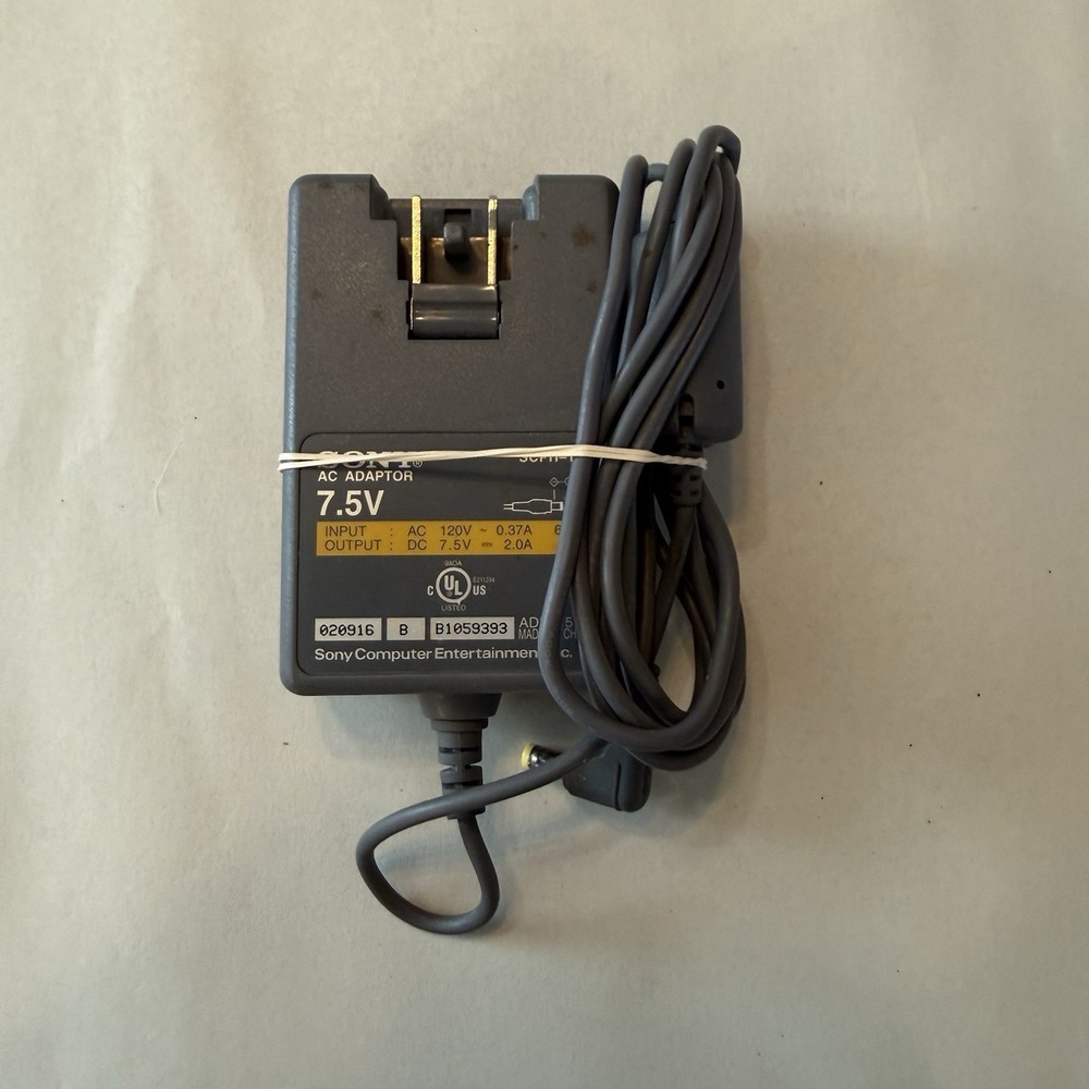 Official OEM Sony Playstation 1 PS1 PSone Ac 7.5V Adapter Power Cord SCPH-113